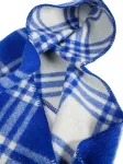 Клетчатый шарф с капюшоном Burberry, синий - фото 3