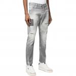 Потертые узкие джинсы DSQUARED 2, серый - фото 5