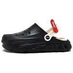 Сабо унисекс Jeep, Black-Red Lace-Up - фото