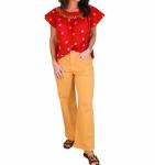 Смок-топ в рыжем цвете Ivy Jane, Rust Pop - фото 2