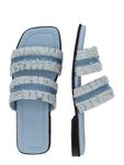 Мюли INUIKII FRINGES, Blue Denim/Pastel Blue - фото 2