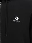 Толстовка с капюшоном на молнии CONVERSE, черный - фото 3