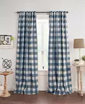 Плотные шторы Grainger в клетку Buffalo Check Elrene Home Fashions, indigo - фото
