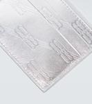 Кожаный визитница bb Balenciaga, серебро - фото 4