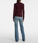 Шерстяной свитер Saint Laurent, Bordeaux - фото 3