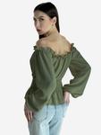Elara Блузка в оливковом цвете - фото 5