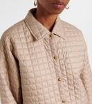 Реверсивная стеганая рубашка-овершот Moncler, бежевый - фото 4