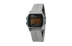 CASIO Кварцевые часы унисекс с силиконовым ремешком и черным циферблатом - фото
