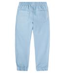 Хлопковые карго-брюки из твила Stella McCartney Kids, Azure-Blue - фото 3