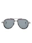 Thom Browne Eyewear солнцезащитные очки-пилоты, серый - фото