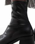 ASOS DESIGN Wide Fit – Ranger – Элегантные черные ботильоны на среднем каблуке - фото 4