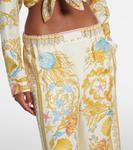 Шелковые палаццо Underwater Barocco Versace, Eggshell + Multicolor - фото 4