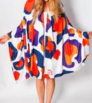 Пончо Gameday Cheetah в оранжевом цвете ZAGS - фото 2