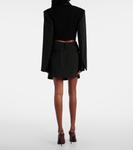 Мини-юбка Ragno в тонкую полоску Sportmax, Nero - фото 3