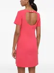 Платье мини с вырезами Patrizia Pepe, розовый - фото 3