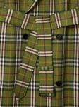 Burberry длинный тренч в клетку, зеленый - фото 4