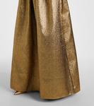 Платье из жаккарда ламе Self-Portrait, золотой - фото 6