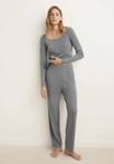 Пижамные брюки Mango Pyjama bottoms, Mottled Grey - фото 2