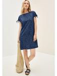 Cecil Платье с узором и текстурой, синее - фото