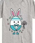 Футболка для мальчиков с принтом "Happy Easter Bunny Egg" Hybrid, серый - фото 3