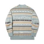 LiNing Джемпер Unisex Stone Blue Gray Jacquard - фото 3