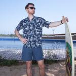 Футболка мужская синяя SURFCUZ - фото 4