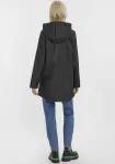 Дождевик Vero Moda "VMMALOU COATED JACKET", с капюшоном, черный - фото 6