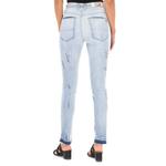 Длинные джинсовые брюки с эффектом потертости и рваности 10dbf0803 женщина Met, синий - фото 3