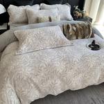 LUOLAI HOME Постельное белье 4 предмета, 200 см, простыня, зеленый с бантом-бабочкой - фото 7