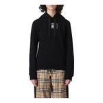 Худи (WMNS) Burberry Prosum Label Hoodie 'Black', черный - фото 3