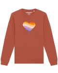 Свитер Watapparel Sweatshirt Rainbow Heart, светло-коричневый - фото