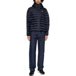 LACOSTE Стеганая куртка с капюшоном и нашивкой с логотипом, Marine Blue - фото 3