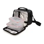 Мини-ланч-бокс Iris Barcelona переносчик еды, черный - фото 4