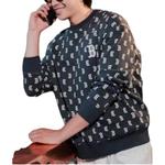 Свитшот унисекс темно-синий MLB - фото 4