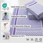 Чайные полотенца набор  Zollner, синий - фото 2