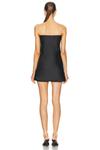 Мини-платье без бретелек Bias Norma Kamali, черный - фото 3