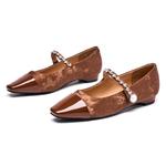 Туфли Мэри Джейн женские коричневый Eblan - фото 3