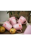 Кружки кофейные Creatable Love Collection, 4 предмета, розовый / белый - фото 4
