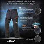 Брюки MSR Xplorer ADV, Blue/Orange - фото 7