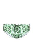 Dolce & Gabbana плавки с принтом Majolica, зеленый - фото