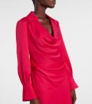 Топ из сатина Symone Simkhai, Fuchsia - фото 3