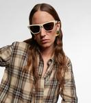 SL M103 квадратные солнцезащитные очки Saint Laurent - фото 6