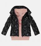 Пуховое пальто Kamile Moncler Enfant, черный - фото 2