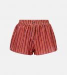 Полосатые шорты из ламе Oséree, Pink Multicolor - фото