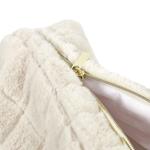 Кремовая меховая косметичка Intesi - фото 6