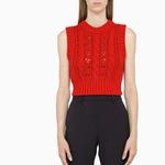 Жилет женский красный Prada - фото 3