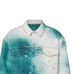 Мужская джинсовая куртка Louis Vuitton, белый/зеленый - фото 6