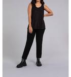 Go To Tank Relax Топ In Black Emboss Sympli - фото 2