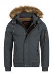 Зимняя куртка INDICODE JEANS Winter Jacket Pennington, темно-серый - фото
