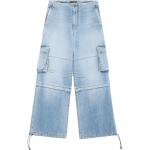 Грузовые джинсы WE11DONE, синий - фото